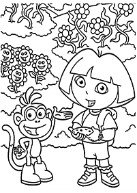 Páginas de Dora para colorear - página 90