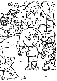 Páginas de Dora para colorear - página 99