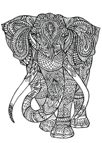 Páginas para colorear de mandalas de animales – página 45