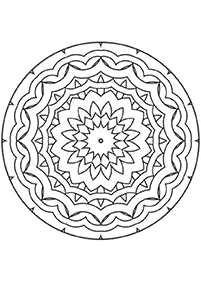 Páginas para colorear de Mandalas simples – Página 10