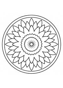 Páginas para colorear de Mandalas simples – Página 135