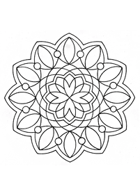 Páginas para colorear de Mandalas simples – Página 27