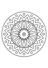 Páginas para colorear de Mandalas simples – Página 38