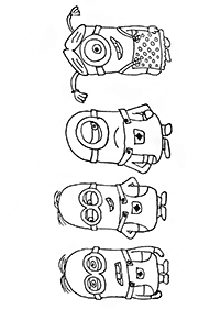 Páginas de Minionspara colorear– Página 74