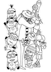 Páginas de Minionspara colorear– Página 75