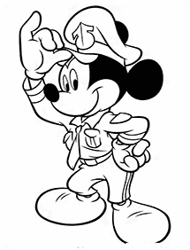 Índice de páginas para colorear de Mickey Mouse