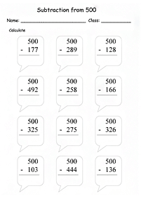 बच्चों के लिए गणित वर्कशीट (कार्यपत्रक) 256