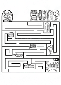 印刷できる迷路 - 迷路121