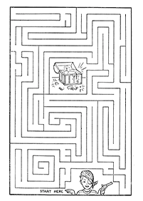 印刷できる迷路 - 迷路168