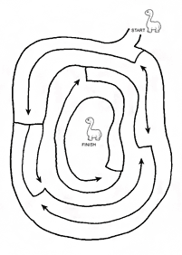 子供向けの簡単な迷路 - ワークシート120