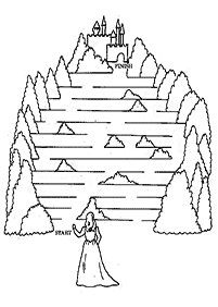 子供向けの簡単な迷路 - ワークシート63