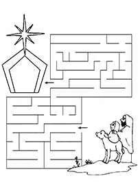 子供向けの簡単な迷路 - ワークシート76