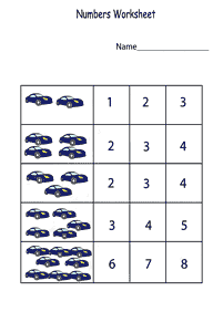 数字のワークシート - ワークシート19