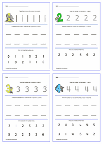 数字のワークシート - ワークシート25