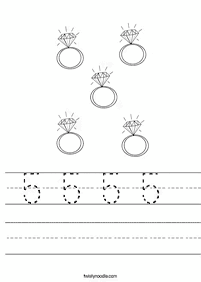 数字のワークシート - ワークシート46