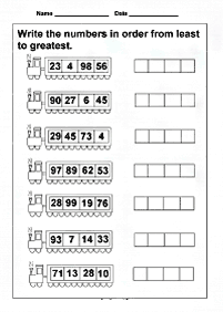 スキップカウント - ワークシート71