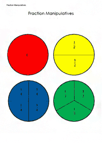 分数ワークシート - ワークシート1