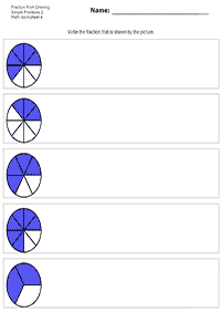 分数ワークシート - ワークシート102