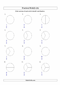 分数ワークシート - ワークシート103