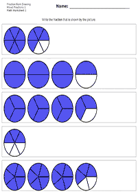 分数ワークシート - ワークシート106