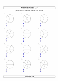 分数ワークシート - ワークシート108