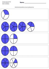 分数ワークシート - ワークシート110