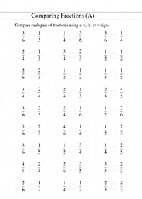 分数ワークシート - ワークシート120