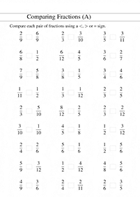 分数ワークシート - ワークシート132