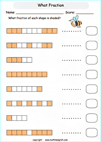 分数ワークシート - ワークシート145