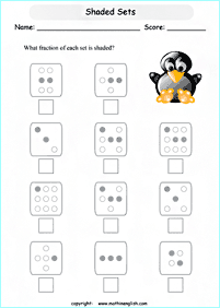 分数ワークシート - ワークシート146