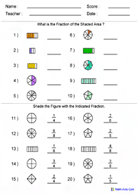 分数ワークシート - ワークシート159