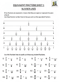 分数ワークシート - ワークシート172