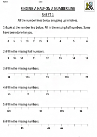 分数ワークシート - ワークシート174