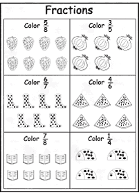 分数ワークシート - ワークシート28