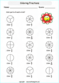 分数ワークシート - ワークシート37