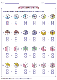 分数ワークシート - ワークシート41