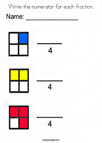 分数ワークシート - ワークシート5