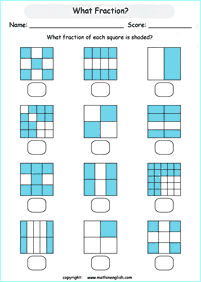 分数ワークシート - ワークシート54