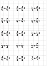 分数ワークシート - ワークシート56