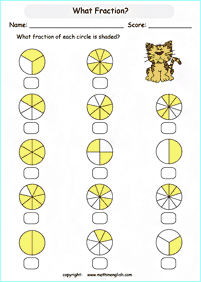 分数ワークシート - ワークシート62