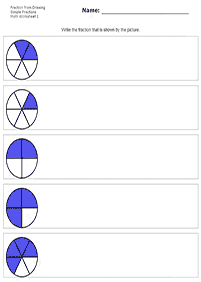 分数ワークシート - ワークシート82