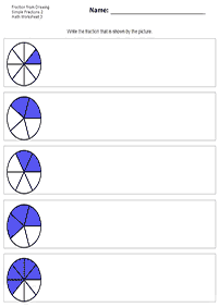 分数ワークシート - ワークシート98