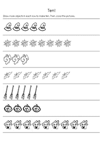 子供向けの簡単な算数 - ワークシート1