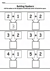 子供向けの簡単な算数 - ワークシート170