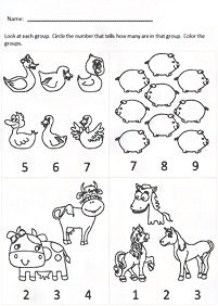 子供向けの簡単な算数 - ワークシート195