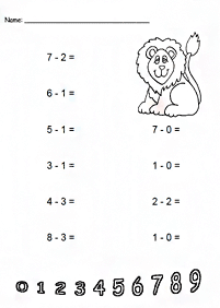 子供向けの簡単な算数 - ワークシート215