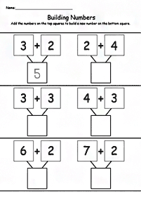 子供向けの簡単な算数 - ワークシート222