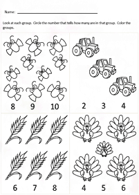 子供向けの簡単な算数 - ワークシート40