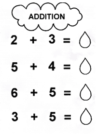 子供向けの簡単な算数 - ワークシート72