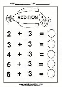 子供向けの簡単な算数 - ワークシート86